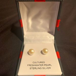 Real Freshwater Pearl Earrings, New